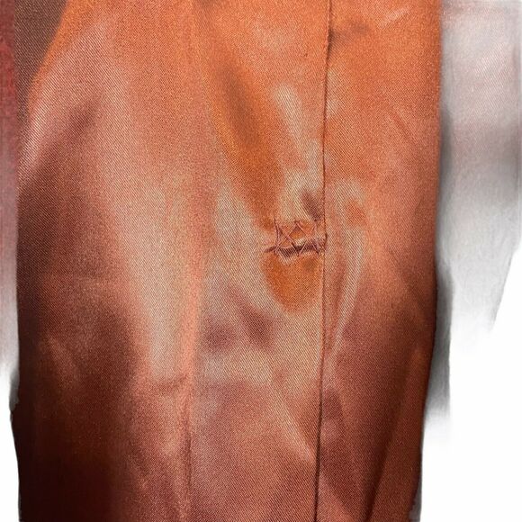 Penn Traffic Co Overcoat Vintage 50's Women's Rust Long Sleeve Collared size M/L - Picture 7 of 16